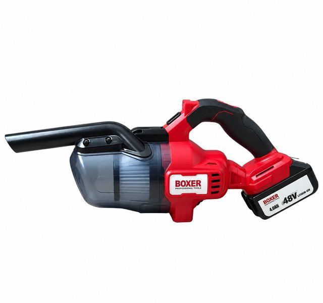 Акумуляторний пилосос BOXER, 1 л, 2 акумулятори та насадки BOXER-VAC-1L-2AKB фото